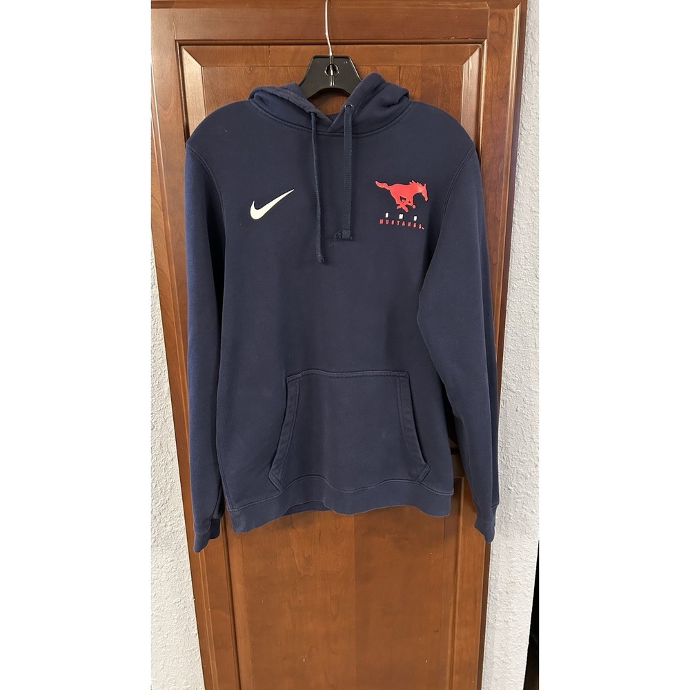 Nike Small Navy Blue Hoodie SMU Mustangs
